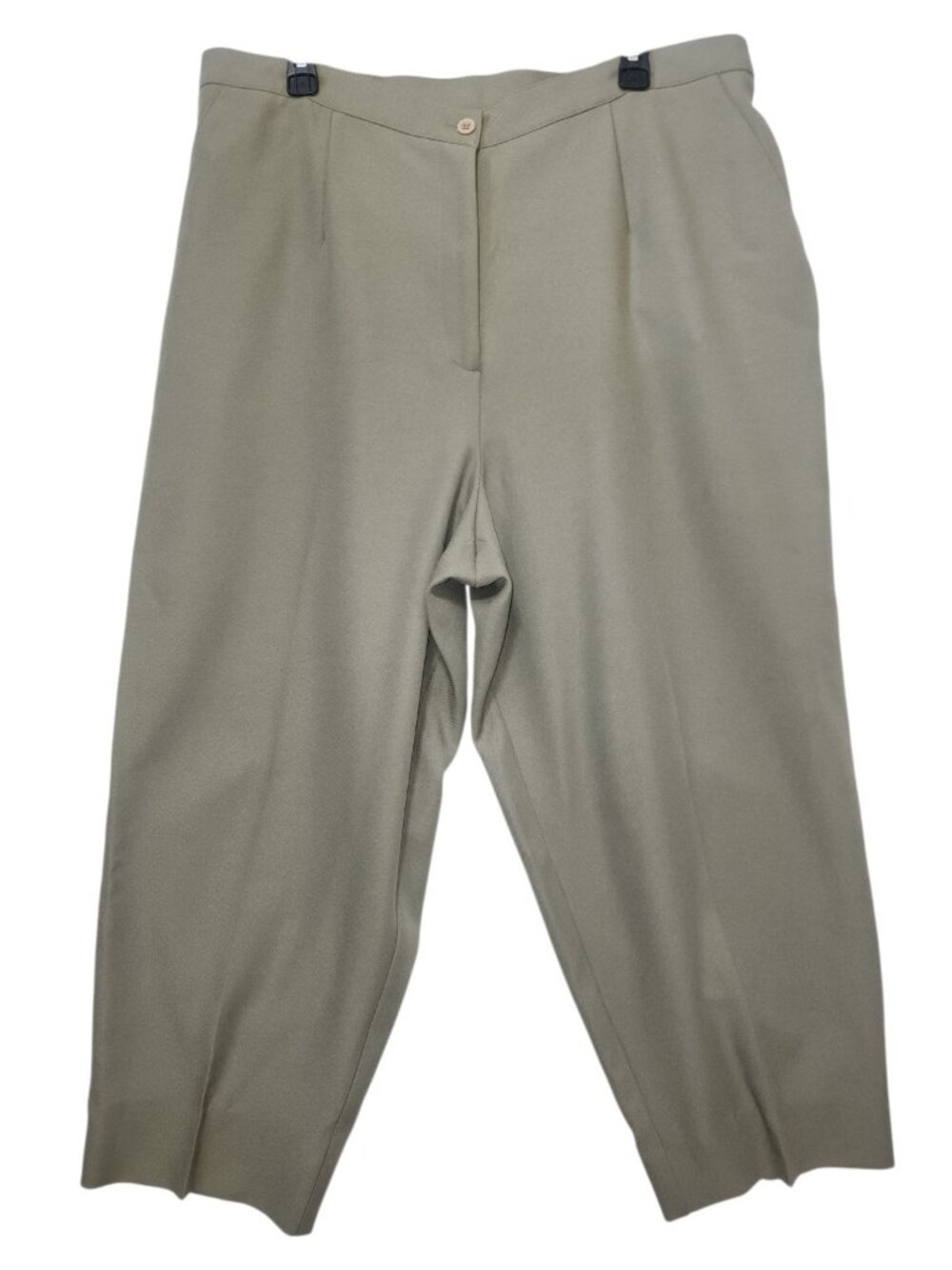 Leslie Fay Haberdashery Women 20W Khaki Dress Pants Slacks Plus Size (Flaw)